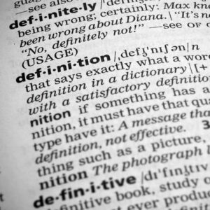 dictionary page on definition