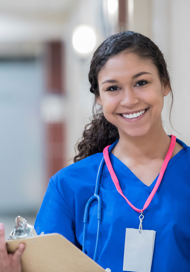 young nurse smiling